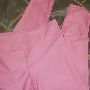 ZYIA EUC Pink metallic light and tight Leggings